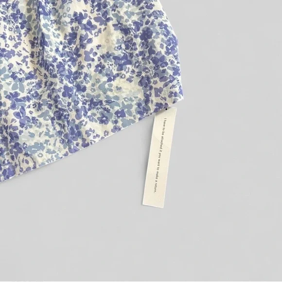 Reformation Dione Dress size 4 blue multi-NWT - Picture 8 of 11